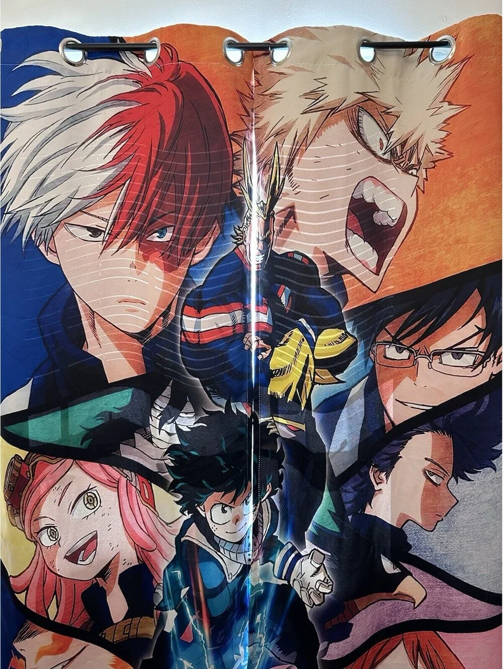 NWOT Anime My Hero Room Darkening Curtains Panels Grommets